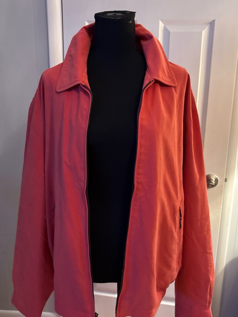 London Fog Coral-Trim Windbreaker Jacket